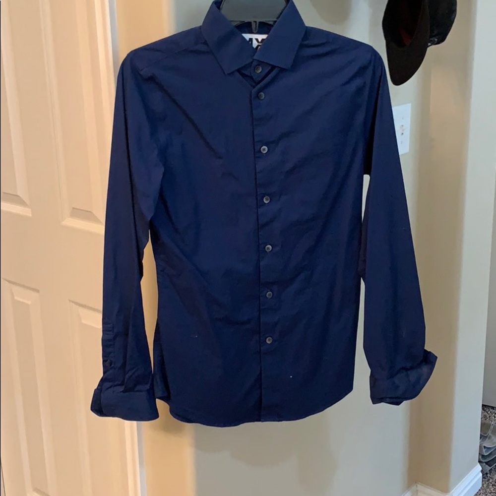 Dark blue dress shirt